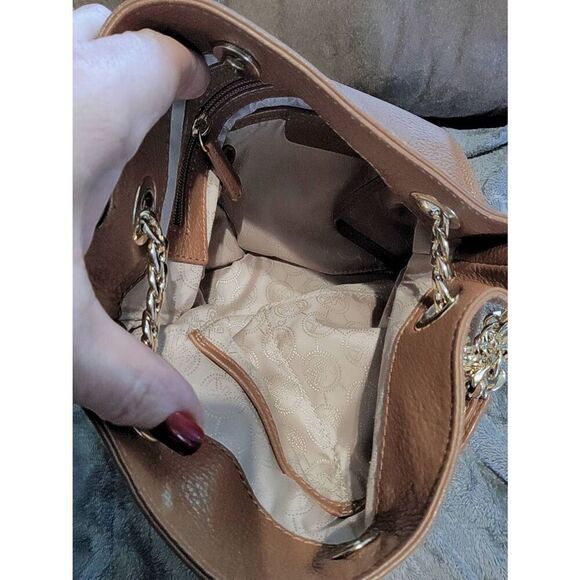 MICHAEL KORS Soft & Supple Leather Brown & Gold Hardware Shoulder Bag - Picture 9 of 9